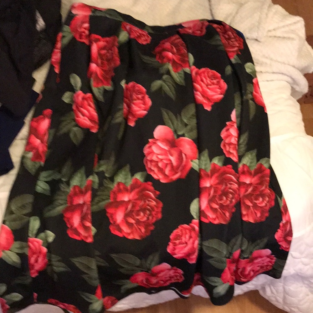 Floral circle skirt
